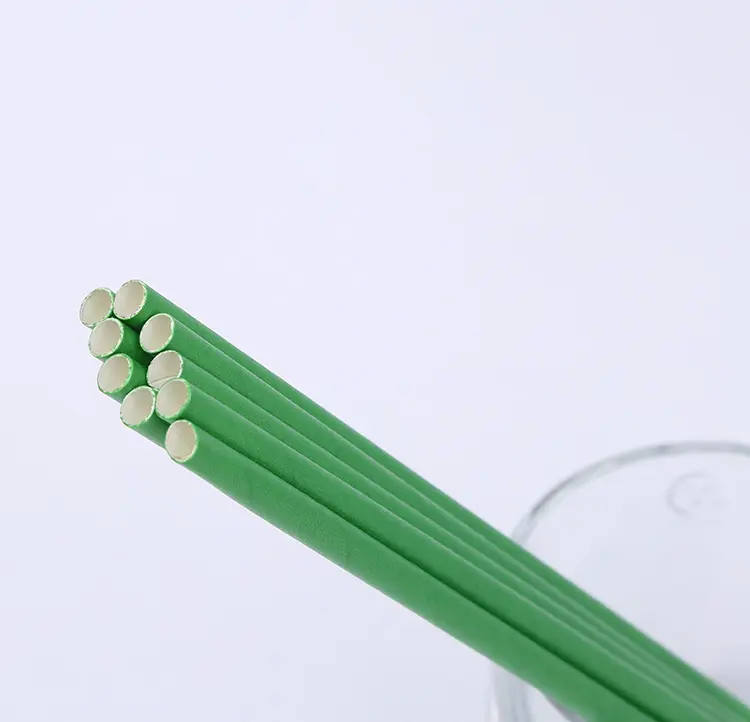 कई आकार ठोस ग्रीन Biodegradable के लिए जंबो कागज पुआल कॉकटेल