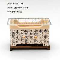Barbecue à charbon de bois japonais Yakitori Grill Konro Hibachi Potery Clay Charcoal Stove Shichirin Table Top Charcoal Barbecue Grill