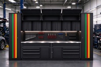 Armoire de garage modulaire en acier OEM personnalisée, idéale pour l'espace de rangement dans les ateliers de réparation de garage
