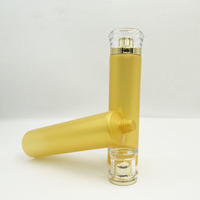 Bambou Couvre Lotion Doux Squeeze Tube Bouteille 50ml 80ml 100ml 120ml 150ml 200ml 250ml Glod Yellow Tube avec Gold Cap