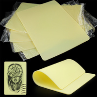 Peaux d'entraînement de base pour tatouage, jaunes, en silicone, pour artistes, 15*20*0.1cm, 1mm, outils PMU, pour un coloriage facile