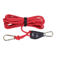 Corde à cliquet en nylon/polyester camouflage de 1/4 pouce avec fil réfléchissant pour support de tente, alpinisme, boucle (toutes saisons)