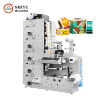 Mesin Cetak Flexo Label Perekat Otomatis Multicolor, Mesin Cetak Flexografi Gulungan Kertas Label Perekat