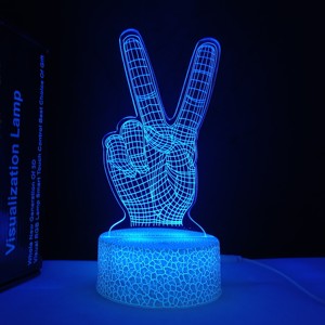 <span class=keywords><strong>2025</strong></span> món quà giáng sinh LED 3D ánh sáng ban đêm điều khiển từ xa 16 màu sắc đội bóng đá bàn đèn nứt cơ sở tùy chỉnh 3D đêm đèn - Product Image 5