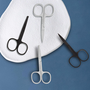 Stainless steel eyebrow <b>trimmers</b>, multi-functional beauty tools, round-tipped nose hair <b>trimmers</b>, pointed-tipped eyebrow - Product Image 2