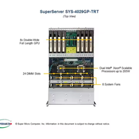 Supermicro AI Server AS-4124GS-TNR rack 4U avec AMD EPYC 7003/7002 double processeur GPU 9004 mémoire de 64 Go stockée AS-4125GS-TNRT