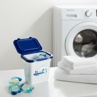 Lessive en perles solides écologiques jetables, 30-50% d'ingrédients actifs, pour vêtements, parfum floral, marque OEM