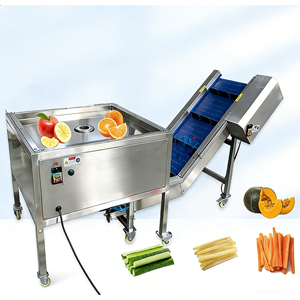 Machine à découper les fruits et légumes en tranches, machine à fendre les citrons et ananas, machine à séparer les tomates et oranges en tranches avec convoyeur - Product Image 1
