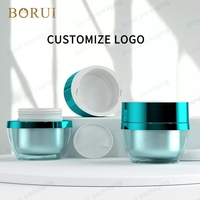 BORUI Unique Rond Acrylique Crème Pots 20g 30g 50g Cosmétiques Emballage Conteneurs Pot En Plastique