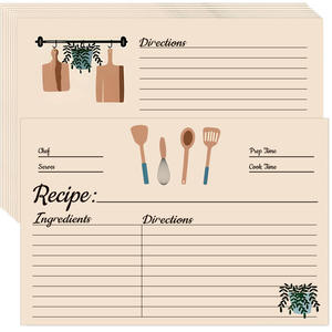 Gangtong auf Lager Grenzüberschreitend Meistverkaufte Hochwertige Rezeptkarten Doppelseitig Blanko Handbeschreibbar Aufzeichnung Klein - Product Image 1