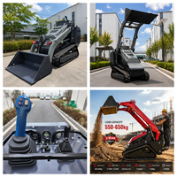 Chargeuse compacte sur chenilles V1000 Kubota Diesel, mini-chargeuse autoportée multi-attaches pour la construction agricole