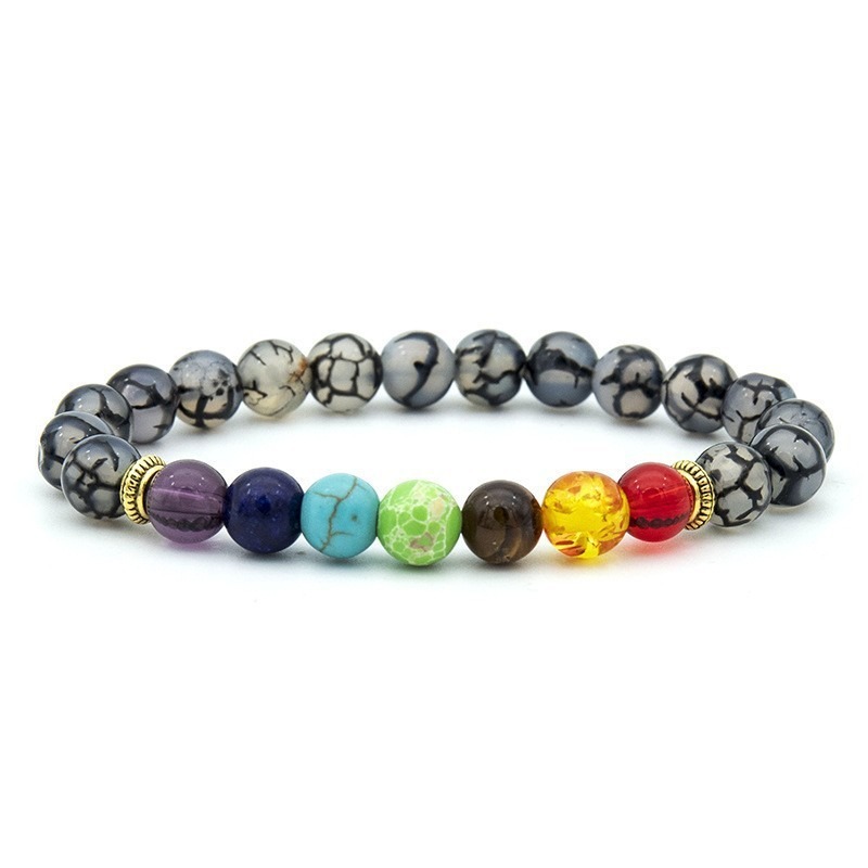 Bracelet arc-en-ciel motif dragon