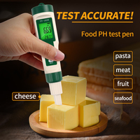 YY-1030 Intelligente Draagbare Voedsel Ph Meter Roestvrij Staal Elektronische Achtergrondverlichting Display Nieuw Voor Kaas Vlees Fruit Hoge Nauwkeurigheid