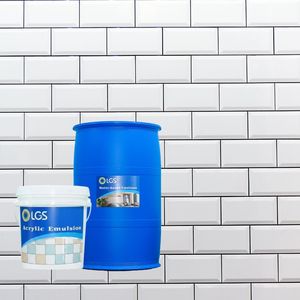 Emulsión de copolímero acrílico SH401M, modificador de mortero de cemento, material impermeable y anti-fisuras para la producción de adhesivo para azulejos. - Product Image 1