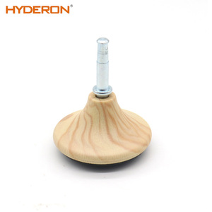 Hyderon Plastic Conical Furniture Legs Wood Grain Adjustable Feet For <b>Sofa</b> Cabinet Table Bed <b>Support</b> - Product Image 5