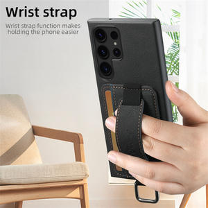 Étui en cuir PU pour <span class=keywords><strong>Samsung</strong></span> <span class=keywords><strong>Galaxy</strong></span> S26 S25 S24 S22 S23 Note 20 Ultra Plus, avec support, dragonne et pochettes pour cartes de crédit - Product Image 2