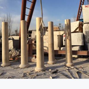 Đảng trang trí trụ cột cột màu be đá cẩm thạch cột hiện đại Roman trụ cột cho sảnh khách sạn trang trí biệt thự trang trí cửa - Product Image 4