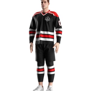 Camiseta de Hockey de Moda para Hombre, Bordada, de Manga Larga, Talla Grande, Sublimada, Uniforme Deportivo - Product Image 5