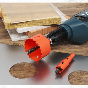 Comprimento total Multi-Funcional Duplo-Metal do bocado de broca 16-200mm 60mm para a placa plástica da gipsita do PVC do Woodworking e a folha do ferro - Product Image 3