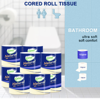 Vente en gros de papier toilette dissolvant à l'eau écologique à 3 plis, rouleaux de papier hygiénique, lot de 6 de 18 rouleaux familiaux