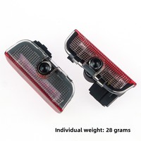 Projecteur LED de bienvenue pour portière, lampe d'ambiance modifiée pour VW Tiguan / Tiguan L / Tiguan X, 2007-2026