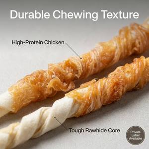 Nouveaux Friandises Bio Saines pour Chiens - Rouleaux de Peau de Poulet et de Bœuf Naturels Riches en Protéines pour la Santé Digestive Fabriqués en Chine - Product Image 2