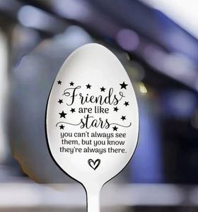 Cucharas de Acero Inoxidable, Regalos para Abuelos y Niñeras, Rellenos para Calcetines del Día de San Valentín, Diseño de Corazón Grabado con 'Buenos Días' - Product Image 5