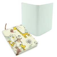Nouveau carnet vierge de sublimation A5 de conception cadeau avec couverture en cuir