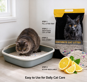 <span class=keywords><strong>Litière</strong></span> pour chats en bentonite, absorption rapide de l'eau, forte absorption, faible teneur en poussière, forme de boule ronde, sable pour chats, OEM, étiquette privée - Product Image 4