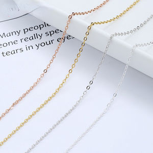 Collier en Gros Chaîne Figaro d'Italie Style Hiphop Maille Cubaine de Miami en Argent Sterling 925 Pur pour Unisexe - Product Image 3