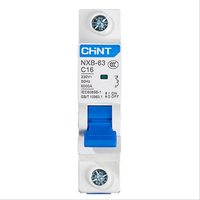 Disjoncteurs MCB Série NXB-63 10 A 1P 16A 20A 25A 32A Monophasé 220V Haute Qualité Prix Compétitif Disjoncteur Miniature