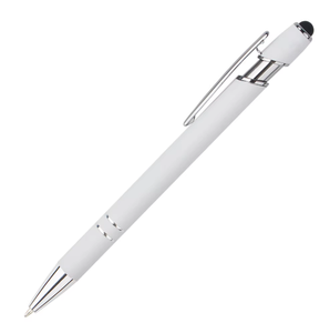 Stylo bille multifonctionnel 2-en-1 personnalisé avec logo, corps en aluminium et mécanisme à clic (Stylo Meiji) - Product Image 1