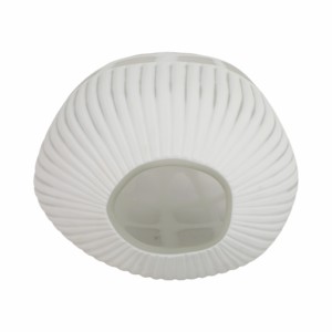 Vaso rotondo in vetro con texture a coste, vaso moderno per fiori, per soggiorno, camera da letto, ufficio, decorazioni per la casa - Product Image 6