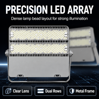 Projecteur LED modulaire OEM 300W pour stade, module détachable, entretien facile, installation par pince sur poteau