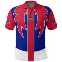 Nouveau t-shirt pour hommes Polo col imprimé à la demande Haïti hommes partout impression Polo à manches courtes luxe mode vêtements hommes