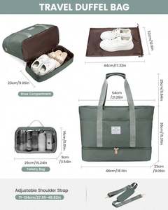 Free Sample Quality Nylon Large Housekeeping <b>Cleaning</b> <b>Caddy</b> Household <b>Cleaning</b> Tools Tote Bag Wearable <b>Cleaning</b> Supplies - Product Image 2