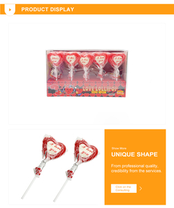 ผลไม้รสเล็กรูปหัวใจรักอมยิ้มลูกอมลูกอมลูกอมอมยิ้ม - Product Image 2