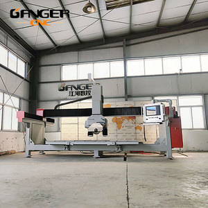 Máquina automática de corte de piedra con sierra de puente de 5 ejes, enrutador de granito y cuarzo con componente de motor central - Product Image 1