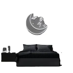 Alto brillo personalizado servicio suave Led ahorro de energía Luna neón signo Flex iluminado personalizado neón pared signo inyección