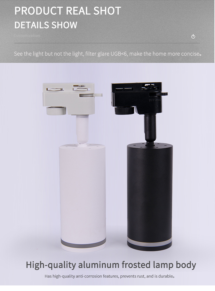 12V Modern Track Light 360 mr16 Surface Mounted Front Replace Bulb 5w Spot Light