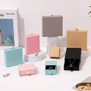 Caja <span class=keywords><strong>de</strong></span> Regalo Ecológica Reciclable Premium con Cinta <span class=keywords><strong>de</strong></span> Satén <span class=keywords><strong>para</strong></span> Presentación <span class=keywords><strong>de</strong></span> Joyería, <span class=keywords><strong>para</strong></span> Collar, Anillo y Pendientes - Product Image 2