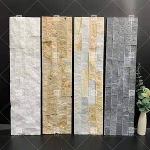 Natural Cultural Stone Outdoor And Indoor Wall Decoration 150x600mm Cladding Wall Panels