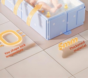 <span class=keywords><strong>Vasca</strong></span> da Bagno e <span class=keywords><strong>Doccia</strong></span> Pieghevole Grande Capacità in PVC, Portatile con Accessori Inclusi - OFFERTA SPECIALE - Product Image 6
