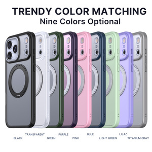 <span class=keywords><strong>Funda</strong></span> de Alta Calidad con Soporte Híbrido Antigolpes, Anillo de Soporte 360, Cubierta Magnética Mate para iPhone 18 17 16 Pro Max - Product Image 5