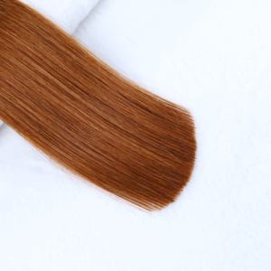 Extensions de cheveux lisses et soyeuses à anneaux nano, cheveux humains brun <span class=keywords><strong>auburn</strong></span> pour un usage quotidien - Product Image 6