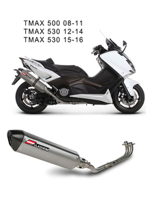 Pot d'Échappement Complet Système Slip-On pour <span class=keywords><strong>Moto</strong></span> Yamaha <span class=keywords><strong>TMAX</strong></span> 530 <span class=keywords><strong>TMAX</strong></span> 500 Échappement Silencieux - Product Image 3