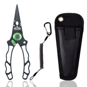 Pince de pêche avec poignée ergonomique innovante, résistante à la corrosion et à l'eau salée, outil multifonction pour enlever les hameçons, tressé - Product Image 1
