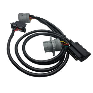 Cable de 4 vías de 2x6 pines y <span class=keywords><strong>2</strong></span> arnés OBD IP66 con clasificación de 24V reemplazo de automóvil de chaqueta de PVC para el hogar de los niños para el HRN01-4W6POBDK - Product Image 1
