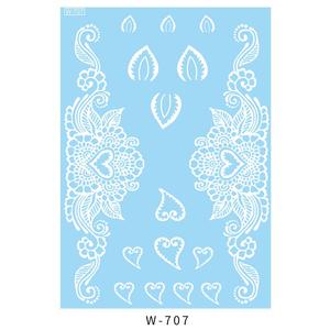 OEM Custom Sexy inferiore mezzo braccio temporaneo matrimonio Henna tatuaggio adesivi 3D <span class=keywords><strong>Art</strong></span> impermeabile marrone bianco nero stampato - Product Image 3