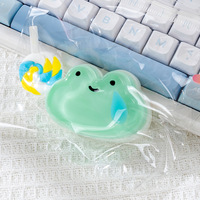 Jouet Squishy Grenouille Mignonne Sans Voix en EVA, Kawaii, Doux, Mochi, Anti-stress Portable, Breloque de Sac, Accessoire Porte-clés
